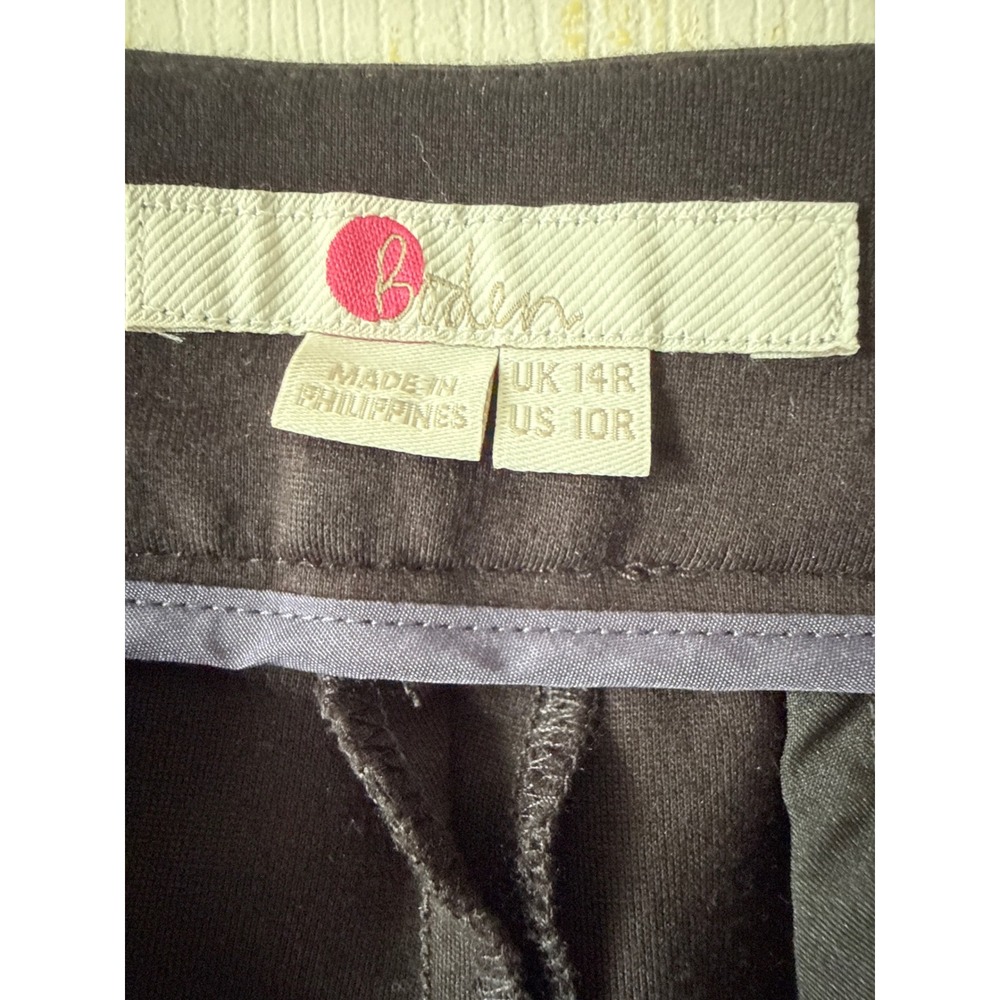 Boden Wide Leg Trousers Womens 10R Black Professional Workwear‎ Tailored Pant - Picture 3 of 6